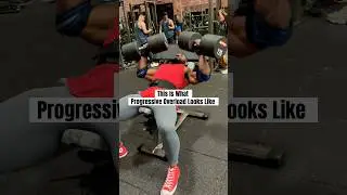 This Is What Progressive Overload Looks Like🔥  #workout #fitness #shorts #fitover40 #dumbbell