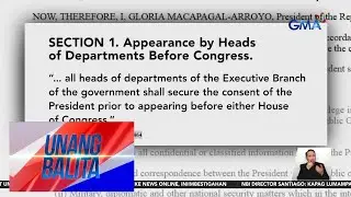 Executive Sec. Lucas Bersamin &ndash; Pagdalo ng mga miyembro ng gabinete sa Kongreso,... | Unang Balita