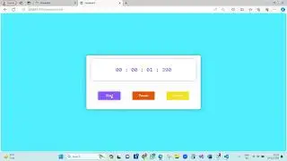 Stopwatch of Web development Task| ByteUprise Internship program | #byteuprise