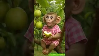 Baby monkey eating guava☺️❤️#cute #shorts #animals#monkey#trending#funny #viralvideo #nature #foryou