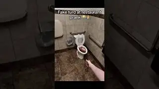 Fake Turd In Restaurant Prank 😭 #shorts #foryou #funny #troll #viralvideo