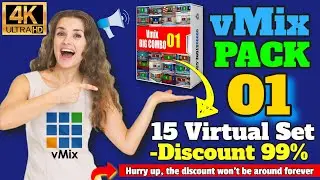 🆕 vmix virtual set news package 01 👉 vmix virtual sets 2021