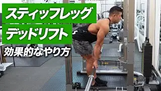 【初心者】スティッフレッグデッドリフトの効果的なやり方 | ハムストリングに効かせる！【ビーレジェンド プロテイン】