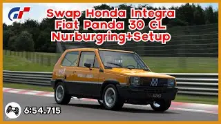 GT7 | Swap Integra on Fiat Panda 30 CL 6:54.715 | Lap + Setup