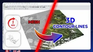 Rhino - How to Create Contour Lines from a Topographic Surface Model in Rhino 3D Tutorial