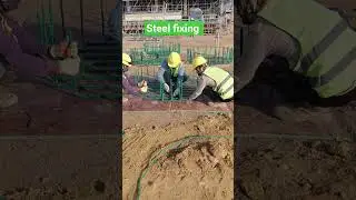 Reinforcement Steel Fixing | RCC Construction Work#SteelFixing#RebarWork#RCCConstruction#middleeast