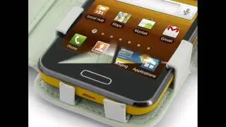 PDair Leather Case for Samsung Galaxy Beam GT-i8530 - Book Type (White)