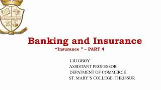 INSURANCE //ROLE OF INSURANCE IN  ECONOMIC DEVELOPMENT //PART 4