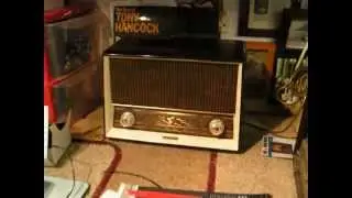 DABHANDRADIO   The AMT 3000 and an old valve radio...