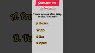 &ldquo;I Name a Person, Place, Thing or Idea 🤔 Who Am I? | Fun Grammar Riddle #shorts&rdquo;#grammarquiz 😀