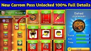 Carrom Pool New Events - February Month Carrom Pass Unboxing 🔥☺️ _ All Item collect . #carrampool