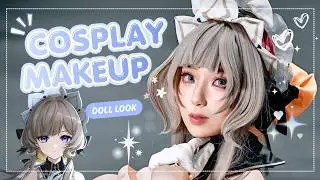 Sandrone Cosplay Makeup⚙️Stoic Dolly Look🪆Easy Makeup Tutorial💄Cosplay Diary DAY 15