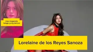 Back-up dancer, Lorelaine de los Reyes Sanoza