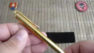 FURA Brass Tactical Gel Pen with Clip