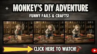 Monkey&rsquo;s DIY Adventure 🐒 | Funny Fails & Creative Crafts 😂🛠️