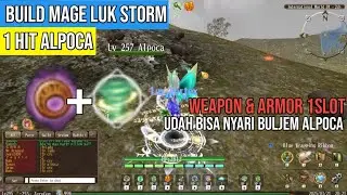 Personal Build Mage Luk Farmer MD Storm 1 Hit Alpoca | Toram Online