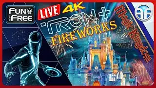 🔴 Walt Disney World 4K: Full TRON Lightcycle Run POV & Happily Ever After Fireworks