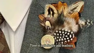 How I create shotgun shell feather lapel pins 