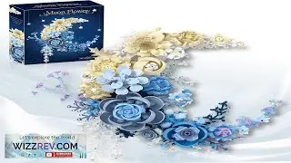 Flower Building Set Botanical Collection Set of Crescent Shaped That for Adults or