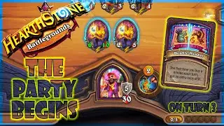 PARTY BEGINS ON TURN 3 - Hearthstone Battlegrounds - Scabbs Cutterbutter