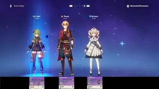 Genshin Impact Combat Demo (𝐖𝐨𝐫𝐥𝐝 𝐋𝐯𝐥 𝟓, 𝐀𝐑 𝟒𝟓): Collei + Thoma + Barbara = 𝟒★ 𝗼𝗻𝗹𝘆 𝘁𝗲𝗮𝗺