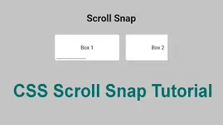 CSS Scroll Snap Tutorial | Pure CSS Scroll Snapping Carousel Tutorial | Easy Webcode