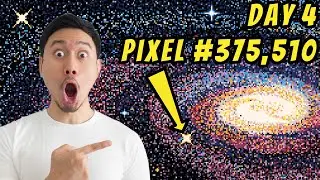106 Artists Spent FIVE DAYS Drawing This Galaxy Pixel By Pixel
