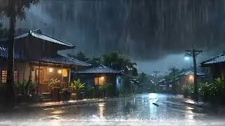 🌧️ Rainy Night Thunderstorm | Relaxing Rain Sounds for Sleep USA | Rain Ambience