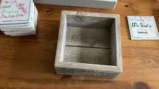 Tile Preservation Project!  Saving old tiles using cute barn wood shadow boxes.  Personalized decor!