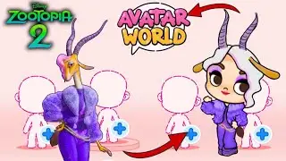 ✨️👩&zwj;🎤 COMO FAZER a GAZELLE de ZOOTOPIA 2 no AVATAR WORLD 
