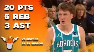 Kon Knueppel 20 Points vs Pistons Full Highlights! (2/9/2026)