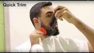 Beard trimming: cheek line and neckline_Aberlite ClearShaper Beard Shaping Tool  (1/2)