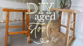 DIY VINTAGE STOOL | TRANSFORMING A FACEBOOK MARKETPLACE FIND!