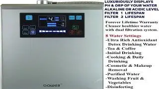Bawell Platinum Water Ionizer Machine Model 2195 - Best Alkaline Water Machine