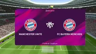Pes 2020 PRO EVOLUTION SOCCER Android Gameplay #1. Карьера за Баварию. Манчестер Юнайтед - Бавария