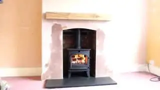 Fireplace preperation and installation of Cleanburn Lovenholm multi fuel stove