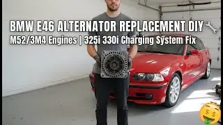 BMW E46 ALTERNATOR REPLACEMENT DIY (M52/M54 Engines) | 325i 330i Charging System Fix