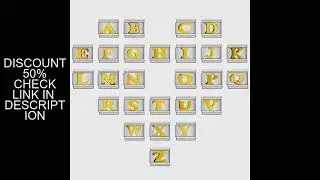2025 New Fashion 26 English Letters Italian Charm Links Fit 9mm Stainless Steel Basical Bracelet Mak