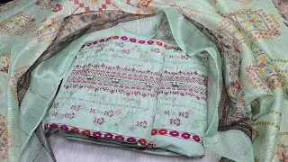 লুটপাট সেলে কাজ করা রেডিমেড কটন থ্রি পিস। Readymade cotton three piece collection 