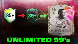 Fastest Way To Pack 99 Rated Cards Using This SBC Grind !  ( Unlimited 85X10 Packs In FC25)