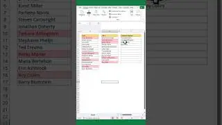 Extract Common Values between the Excel Table. #excel #excelshorts #viral #fypシ゚viral