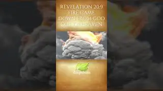 Fire came down from God out of heaven #bookofrevelation