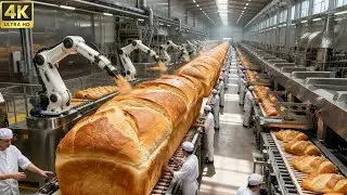 Inside a Modern Bread Factory: From Wheat Harvesting to Packaged Bread (Full Process)