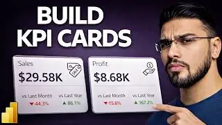 How to create a KPI Card Visual in Power BI (Right Way)