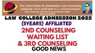 Govt law college ல Seats இருக்கு / 5 years affiliated / law admission update 2025 #tndalu #lawschool