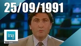 19/20 FR3 du 25 septembre 1991 - manifestation des mineurs en Roumanie | Archive INA