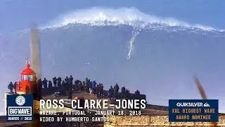 Ross Clarke-Jones at Nazar&eacute;  - 2018 Quiksilver XXL Biggest Wave Nominee - WSL Big Wave Awards