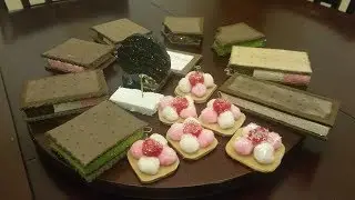Ice cream sandwich and Mexican cookie ornaments diy