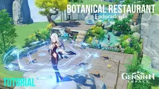 Botanical restaurant tutorial 🌱 | Genshin Serenitea Pot Desing