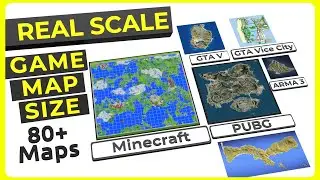 REAL SCALE VIDEO GAME MAPS